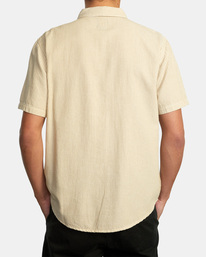 8 Recession Collection Day Shift Stripe - Kurzärmliges Hemd für Männer Beige C1SHRURVP2 RVCA