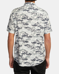 2 Ben Horton Fish Camo - Short Sleeve Shirt for Men White C1SHRYRVP2 RVCA