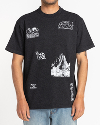 2 Sporadic - Short Sleeve T-Shirt for Men Black C1SSSBRVP2 RVCA