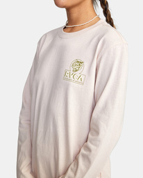 2 RVCA Relaxed - Long Sleeve T-Shirt for Women Blue C3LSRARVP2 RVCA