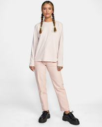 3 RVCA Relaxed - Long Sleeve T-Shirt for Women Blue C3LSRARVP2 RVCA