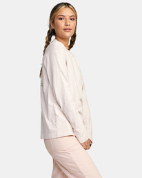 5 RVCA Relaxed - Long Sleeve T-Shirt for Women Blue C3LSRARVP2 RVCA