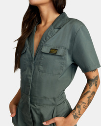 2 Recession - Playsuit for Women Green C3ONRBRVP2 RVCA