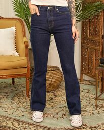 1 Camille Rowe Livin - Vaquero de cintura alta para Mujer Violeta C3PNRDRVP2 RVCA