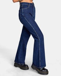 6 Camille Rowe Livin - Vaquero de cintura alta para Mujer Violeta C3PNRDRVP2 RVCA
