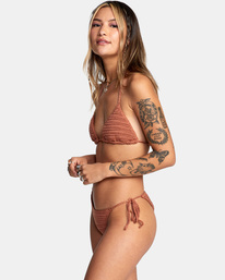 5 Camille Rowe Westside - Bas de bikini échancré pour Femme Orange C3SBRJRVP2 RVCA