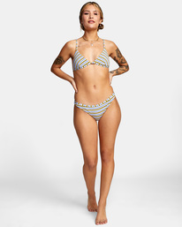 3 For Days Medium - Bikiniunterteil mit frecher Bedeckung für Frauen Grau C3SBRPRVP2 RVCA