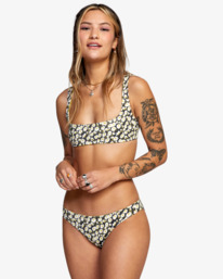 1 June Bloom Medium - Cheeky Coverage Bikini Bottoms for Women  C3SBRSRVP2 RVCA