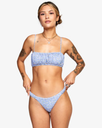 1 Mille Medium French - Mutandina bikini con copertura cheeky da Donna Gray C3SBRURVP2 RVCA
