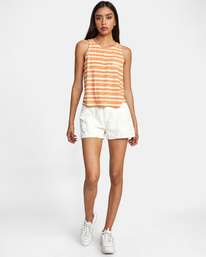 3 Stripe - Vest Top for Women Orange C3SGRCRVP2 RVCA
