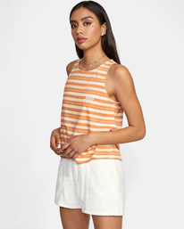 4 Stripe - Vest Top for Women Orange C3SGRCRVP2 RVCA
