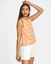 5 Stripe - Vest Top for Women Orange C3SGRCRVP2 RVCA