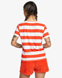 1 Stripe - Short Sleeve T-Shirt for Women Blue C3SSRDRVP2 RVCA