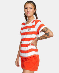 4 Stripe - Short Sleeve T-Shirt for Women Blue C3SSRDRVP2 RVCA