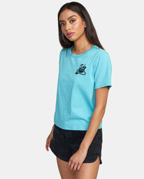 4 Locked Down - T-shirt manches courtes pour Femme Bleu C3SSRLRVP2 RVCA