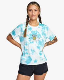 0 West - T-shirt manches courtes pour Femme Bleu C3SSRNRVP2 RVCA