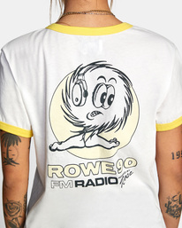 3 Camille Rowe Radio - Short Sleeve T-Shirt for Women  C3SSRTRVP2 RVCA