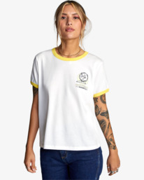 1 Camille Rowe Radio - Short Sleeve T-Shirt for Women  C3SSRTRVP2 RVCA