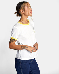 6 Camille Rowe Radio - Short Sleeve T-Shirt for Women  C3SSRTRVP2 RVCA