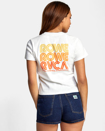 2 Camille Rowe California - T-shirt manches courtes pour Femme Blanc C3SSRWRVP2 RVCA