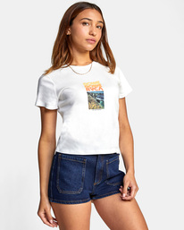 6 Camille Rowe California - T-shirt manches courtes pour Femme Blanc C3SSRWRVP2 RVCA