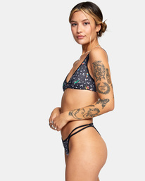 3 Luke Pelletier Uncaged - Reggiseno bikini a bralette da Donna Black C3STRARVP2 RVCA