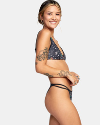 4 Luke Pelletier Uncaged - Reggiseno bikini a bralette da Donna Black C3STRARVP2 RVCA
