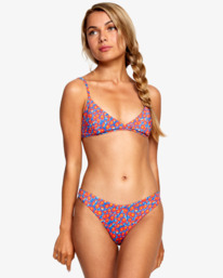 0 June Bloom - Bralette Bikini Top for Women Blue C3STRERVP2 RVCA