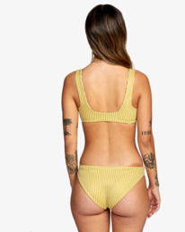 3 June Bloom - Haut de bikini bralette à encolure ronde pour Femme Noir C3STRGRVP2 RVCA