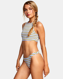 5 For Days - Bikinioberteil mit hohem Ausschnitt für Frauen Grau C3STRXRVP2 RVCA