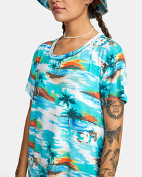 2 Recess - T-shirt manches courtes pour Femme Bleu C3TPRJRVP2 RVCA