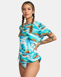 4 Recess - T-shirt manches courtes pour Femme Bleu C3TPRJRVP2 RVCA