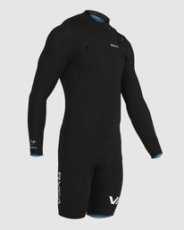 12 2/2mm Zak Noyle - Chest Zip Long Sleeve Wetsuit for Men Black C42MRDRVMU RVCA