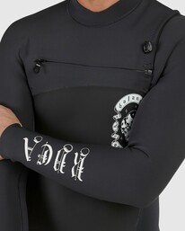 8 3/2mm Benjamin Jeanjean - Chest Zip Wetsuit for Men Black C43MRDRVMU RVCA