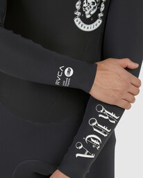 9 3/2mm Benjamin Jeanjean - Chest Zip Wetsuit for Men Black C43MRDRVMU RVCA