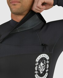 10 3/2mm Benjamin Jeanjean - Chest Zip Wetsuit for Men Black C43MRDRVMU RVCA