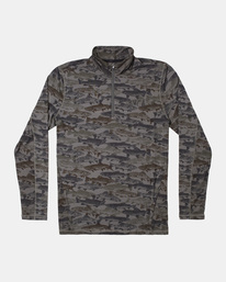 0 Ben Horton Vent - Haut manches longues demi-zip pour Homme Gris C4KTMCRVP2 RVCA