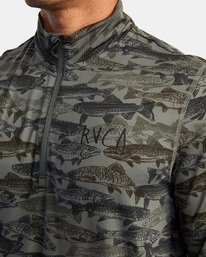 3 Ben Horton Vent - Haut manches longues demi-zip pour Homme Gris C4KTMCRVP2 RVCA
