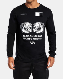 2 Carlson Gracie Forever - T-shirt manches longues pour Homme Noir C4LSGARVMU RVCA