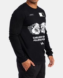 6 Carlson Gracie Forever - T-shirt manches longues pour Homme Noir C4LSGARVMU RVCA