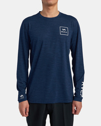 1 RVCA Surf - Surf tee manches longues UPF 20 pour Homme Bleu C4MYRDRVP2 RVCA