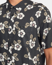 3 Botanical - Chemise manches courtes pour Homme Noir D1SHRDRVS2 RVCA