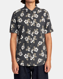 1 Botanical - Chemise manches courtes pour Homme Noir D1SHRDRVS2 RVCA