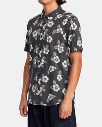 4 Botanical - Chemise manches courtes pour Homme Noir D1SHRDRVS2 RVCA