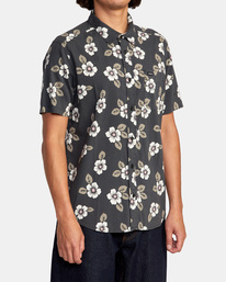 5 Botanical - Chemise manches courtes pour Homme Noir D1SHRDRVS2 RVCA