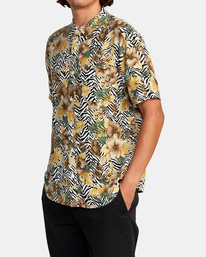 4 Cabana 2022 - Short Sleeve Shirt for Men Gray D1SHRFRVS2 RVCA