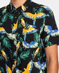 3 Pandemonium - Chemise manches courtes pour Homme Noir D1SHRLRVS2 RVCA