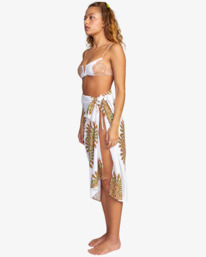 4 Serotonin - Beach Sarong for Women White D3DRRJRVS2 RVCA