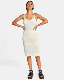 0 Wildfire - Midi Dress for Women Grey D3DRRLRVS2 RVCA