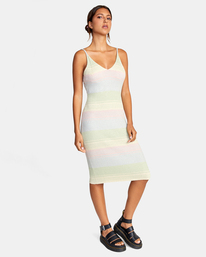5 Wildfire - Midi Dress for Women Grey D3DRRLRVS2 RVCA